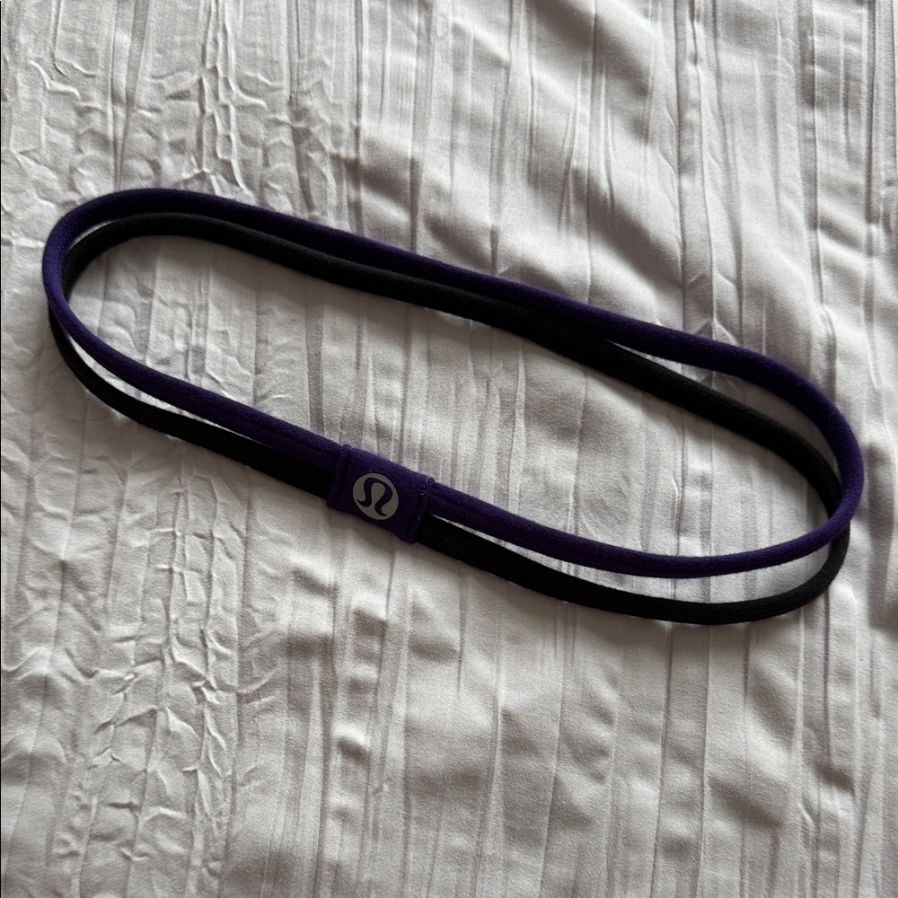 lululemon athletica Dual-Tone Headband in Purple and Black